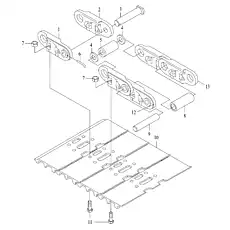 BOLT - Блок «Звено гусеницы»  (номер на схеме: 11)