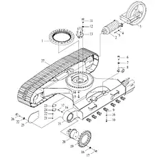 WASHER 20 - Блок «UNDERCARRIAGE ASSEMBLY»  (номер на схеме: 14)