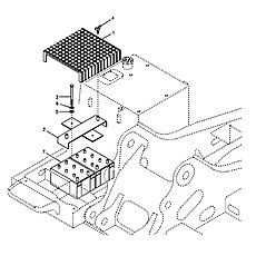 Battery with assembling details