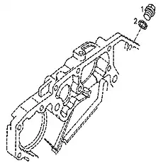 Sealing ring DIN 7603-A14X20-CU 1104617-52D - Блок «Blanking parts»  (номер на схеме: 2)