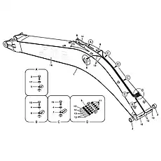 Insulating clip - Блок «Boom and grease piping»  (номер на схеме: 5)