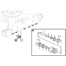 Plain washer - Блок «Bottom roller»  (номер на схеме: 8)