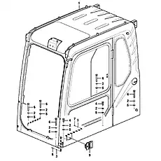 Hexagon screw - Блок «Cab mount»  (номер на схеме: 6)