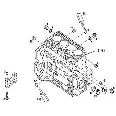 Cover DIN 443-A45-ZNPHR D011148032 - Блок «Crankcase»  (номер на схеме: 12)