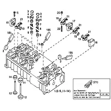 Adjusting screw 1007142-52D - Блок «Cylinder head»  (номер на схеме: 22)