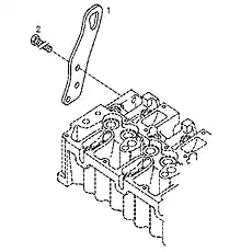 Suspension plate 1003061-52D - Блок «Крепление двигателя»  (номер на схеме: 1)