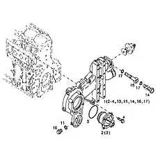 Sealing ring DIN 7603-A12X15.5-CU 1104694-30D - Блок «Fan bracket»  (номер на схеме: 17)