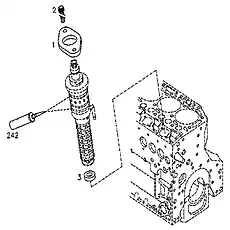 Collar screw D01181763 - Блок «Fastenings 3»  (номер на схеме: 2)