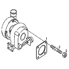 Hexagon nut ISO 4032-M8-24CRM05V D01138774 - Блок «Крепления»  (номер на схеме: 2)