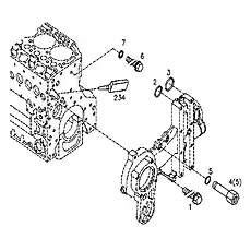 Hexagon bolt EN 1662-F-M8X12-LG 2,5-10.9-A4C 3724612-30D - Блок «Крепления»  (номер на схеме: 6)