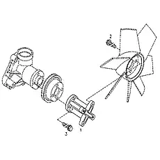 Hexagon bolt EN 1662-F-M8X30-10.9-ZNAL-A 3509639-52D - Блок «Fastenings 9»  (номер на схеме: 2)