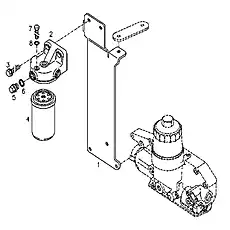 Secondary fuel oil filter D01182551 - Блок «Топливный фильтр в сборе»  (номер на схеме: 4)