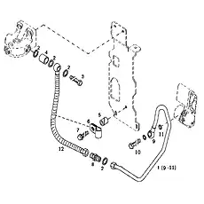 Bush D04204516 - Блок «Fuel line 3»  (номер на схеме: 5)