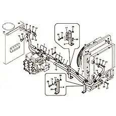 O-ring - Блок «Hydraulic system, hydraulic tank to hydraulic oil cooler»  (номер на схеме: 24)