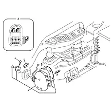 •Housing - Блок «Instrument panel, warning unit and information unit»  (номер на схеме: 2)