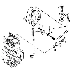 Sealing ring DIN 7603-A12X15,5-CU 1104694-30D - Блок «Lubrication oil line»  (номер на схеме: 9)