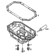 Hexagon bolt EN1662-F-M8X16-10.9 3509646-52D - Блок «Маслосборник»  (номер на схеме: 4)