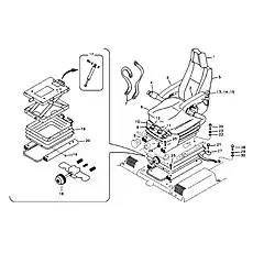 Allen Hd Screw - Блок «Operator seat with fitting parts»  (номер на схеме: 24)