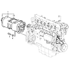 •Gear pump - Блок «Pump installation»  (номер на схеме: 3)