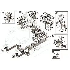 •Connector - Блок «Servo system, control valve to remote control valve»  (номер на схеме: 7)