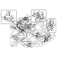 Hose - Блок «Servo system, control valve to solenoid valve»  (номер на схеме: 33)