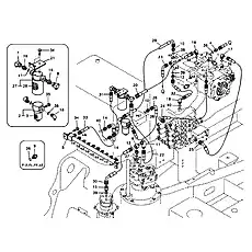 Connector - Блок «Servo system, pump piping and filter mount»  (номер на схеме: 13)