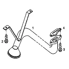 Hexagon bolt EN1662-F-M8X16-10.9 3509646-52D - Блок «Suction pipe»  (номер на схеме: 2)