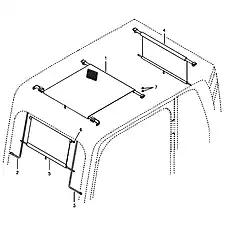 Guide - Блок «Sun visor interior»  (номер на схеме: 2)