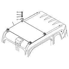 Spring washer - Блок «Sun visor»  (номер на схеме: 4)