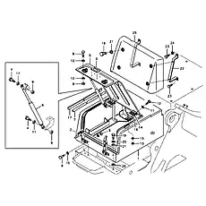 •Plate - Блок «Tool box, cowl»  (номер на схеме: 16)