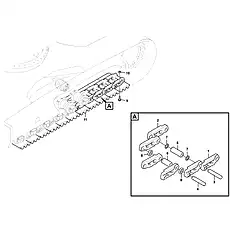 Track shoe - Блок «Track chain»  (номер на схеме: 11)