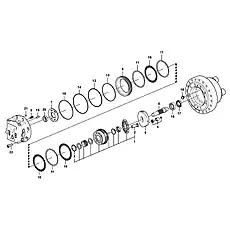 •Roller bearing - Блок «Travel motor»  (номер на схеме: 16)