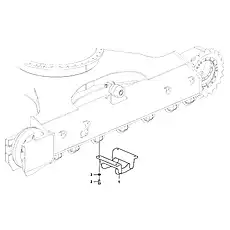 Washer - Блок «Undercarriage, track guards»  (номер на схеме: 3)