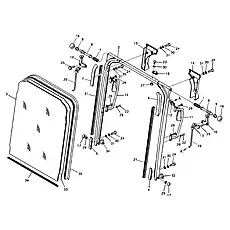 •Connecting lever - Блок «Windshield»  (номер на схеме: 10)