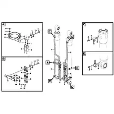 Washer - Блок «Working hydraulic, boom cylinder»  (номер на схеме: 12)