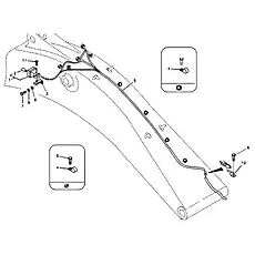Bracket - Блок «Working lamp on boom»  (номер на схеме: 3)
