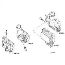 Sensor de pressão de óleo - Блок «Датчик давления»  (номер на схеме: 1)