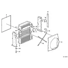 Resfriador de óleo - Блок «Радиатор А11-6210»  (номер на схеме: 4)