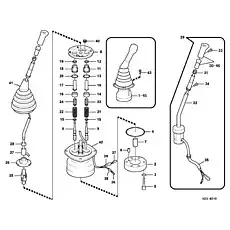 Arruela - Блок «Сервосистема, клапан дистанционного управления H23-6210»  (номер на схеме: 3)