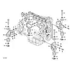 Suporte - Блок «Установка двигателя A2-6210»  (номер на схеме: 13)