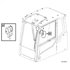 Espelho retrovisor - Блок «Зеркало заднего вида G18-6210»  (номер на схеме: 1)