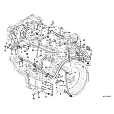 Arruela - Блок «Жгут проводов, мотор B12-6210»  (номер на схеме: 21)