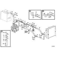 Гидравлическая система, гидравлический бак для охладителя гидравлического масла H5-6210