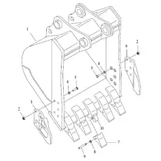 BODY, BUCKET - Блок «Ковш в сборе»  (номер на схеме: 1)