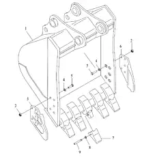 BODY, BUCKET - Блок «Ковш в сборе»  (номер на схеме: 1)