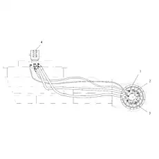 FLANGE COMPONENT - Блок «CHASSIS LINES»  (номер на схеме: 3)