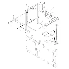 AIR FILTER BRACKET - Блок «LEFT BRACKET»  (номер на схеме: 6)