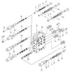 ADJUST SCREW - Блок «Главный клапан»  (номер на схеме: 13)