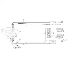 FLANGE COMPONENT - Блок «MAIN VALVE LINES»  (номер на схеме: 4)