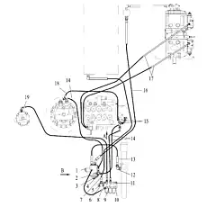 END STRAIGHT CONNECTOR - Блок «PILOT LINES»  (номер на схеме: 2)